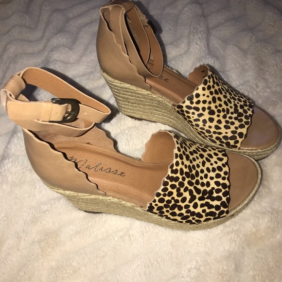 Matisse Roma Tan leopard espadrilles sandals 10 - Picture 8 of 12